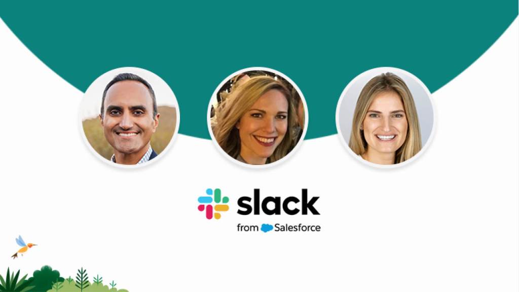 Headshots of featured speakers discussing sales productivity. 