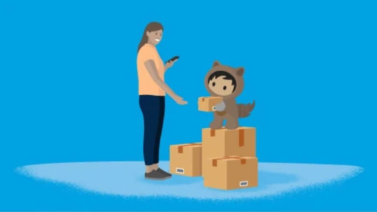 Astro delivering package