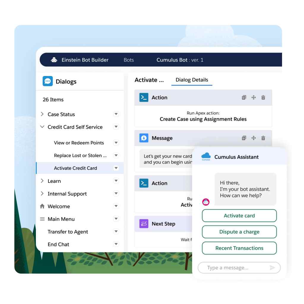 Use an easy, point-and-click interface to build and launch bots in minutes
