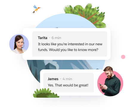 direct message chat bubbles
