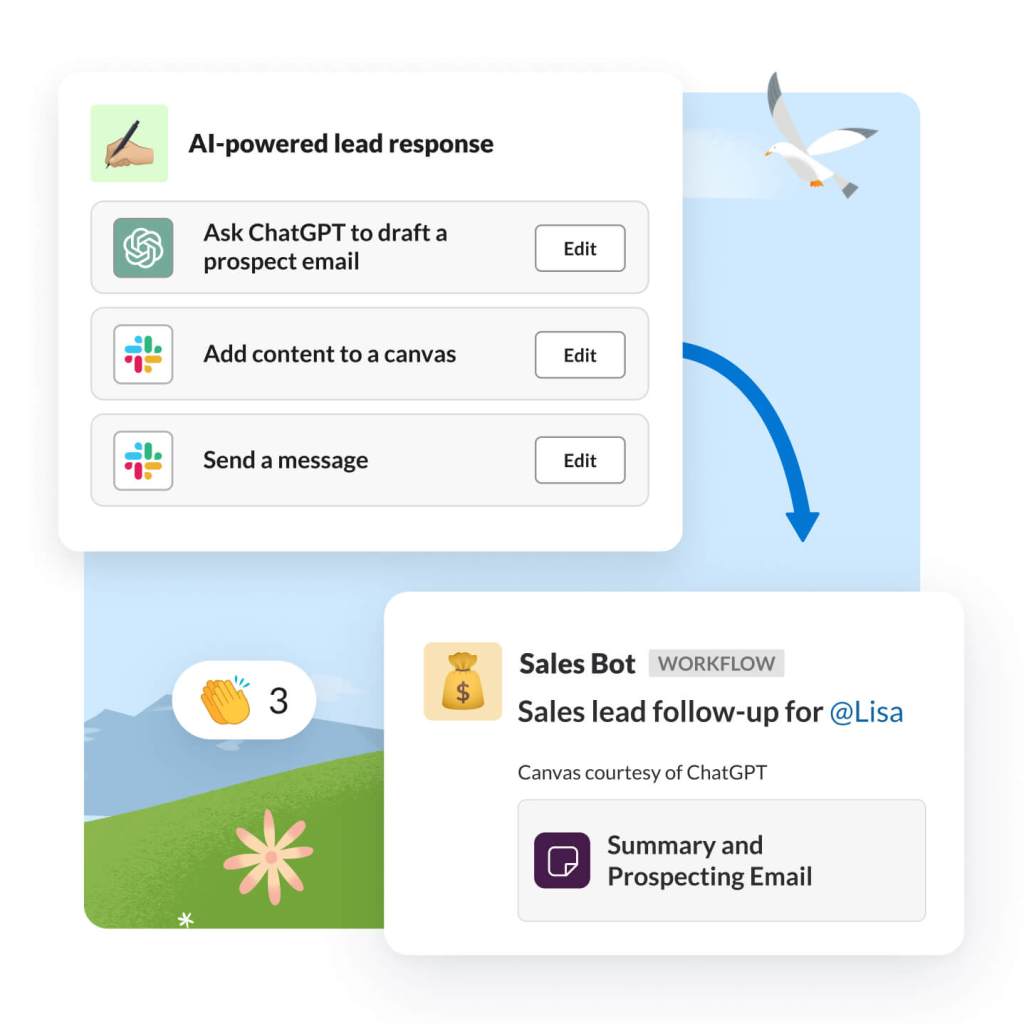 AI Workflow Builder asks what the users wants to get done.