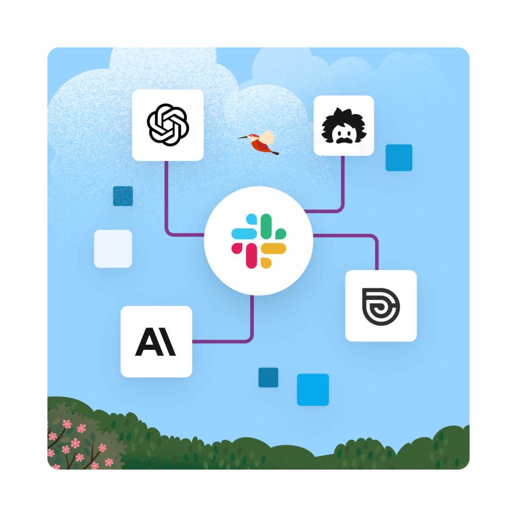 AI, apps, people are all connected in Slack