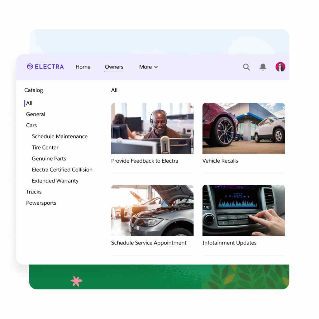 A dashboard displays Service Catalog portal.