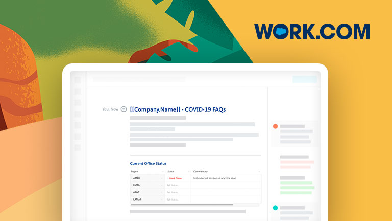 Work.com screenshot on laptop