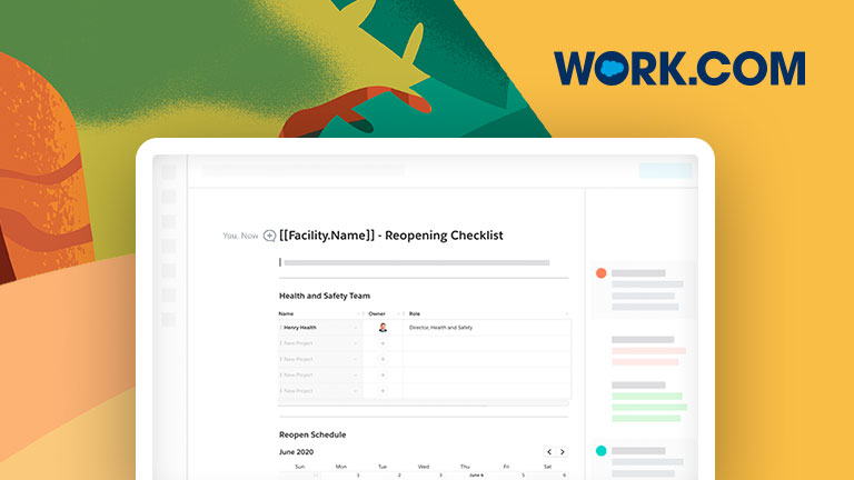 Reopening Checklist screen