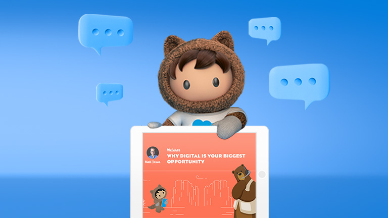 Astro holding a chat message box