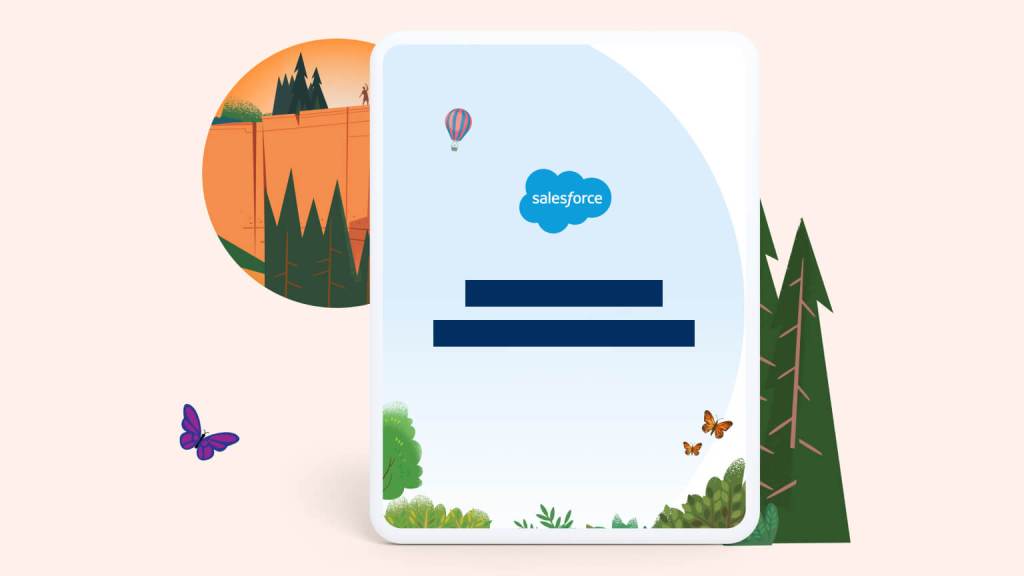 Cover of the "Top Marketing Personalization Trends" report set between foliage and butterflies.