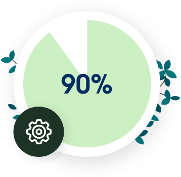 90%