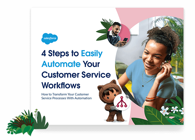Cover of "4 steps to easily automate your customer service workflows" guide