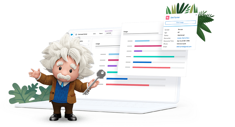 Einstein with key.