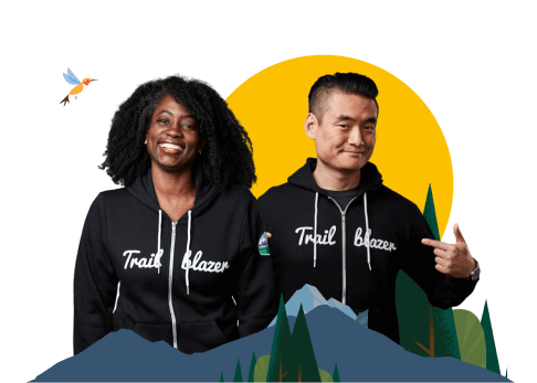 People in Trailblazer sweaters