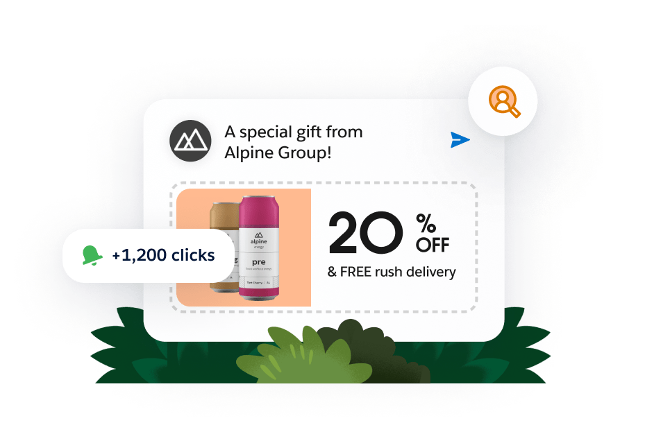 Sample promotional email.