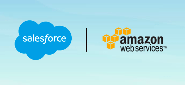 Salesforce and AWS logos