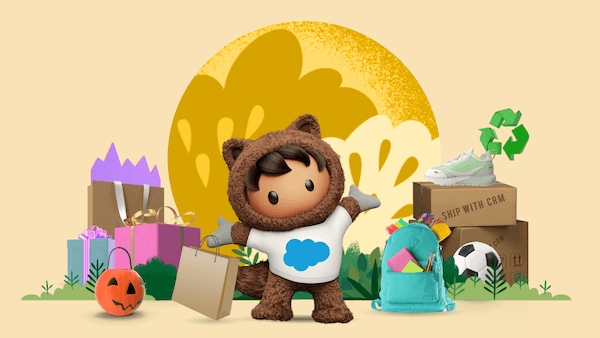 Astro character having bag in hand and it is regarding retail resources