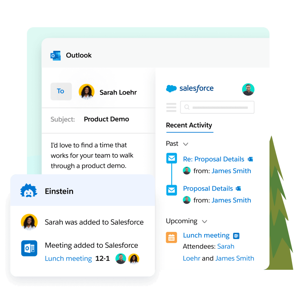Einstein automatically capturing data and adding to CRM.