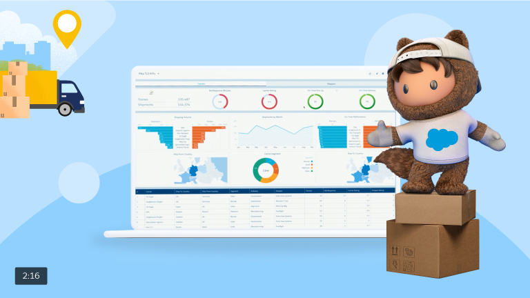 Thumbnail of "Salesforce Solves Transportation & Logistics" video
