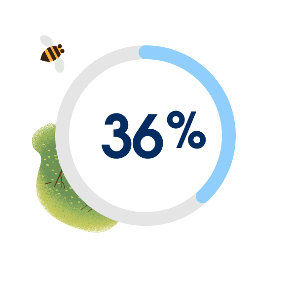 36%
