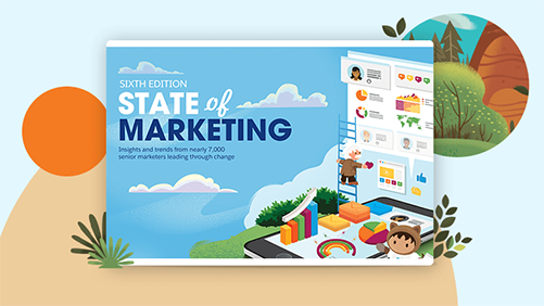 Cover of Salesforce "State of Marketing" report